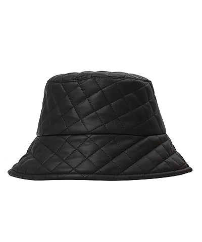 Quilted KNC Vegan Leather Bucket