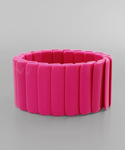 Hope Hot Pink Chunk Bracelet