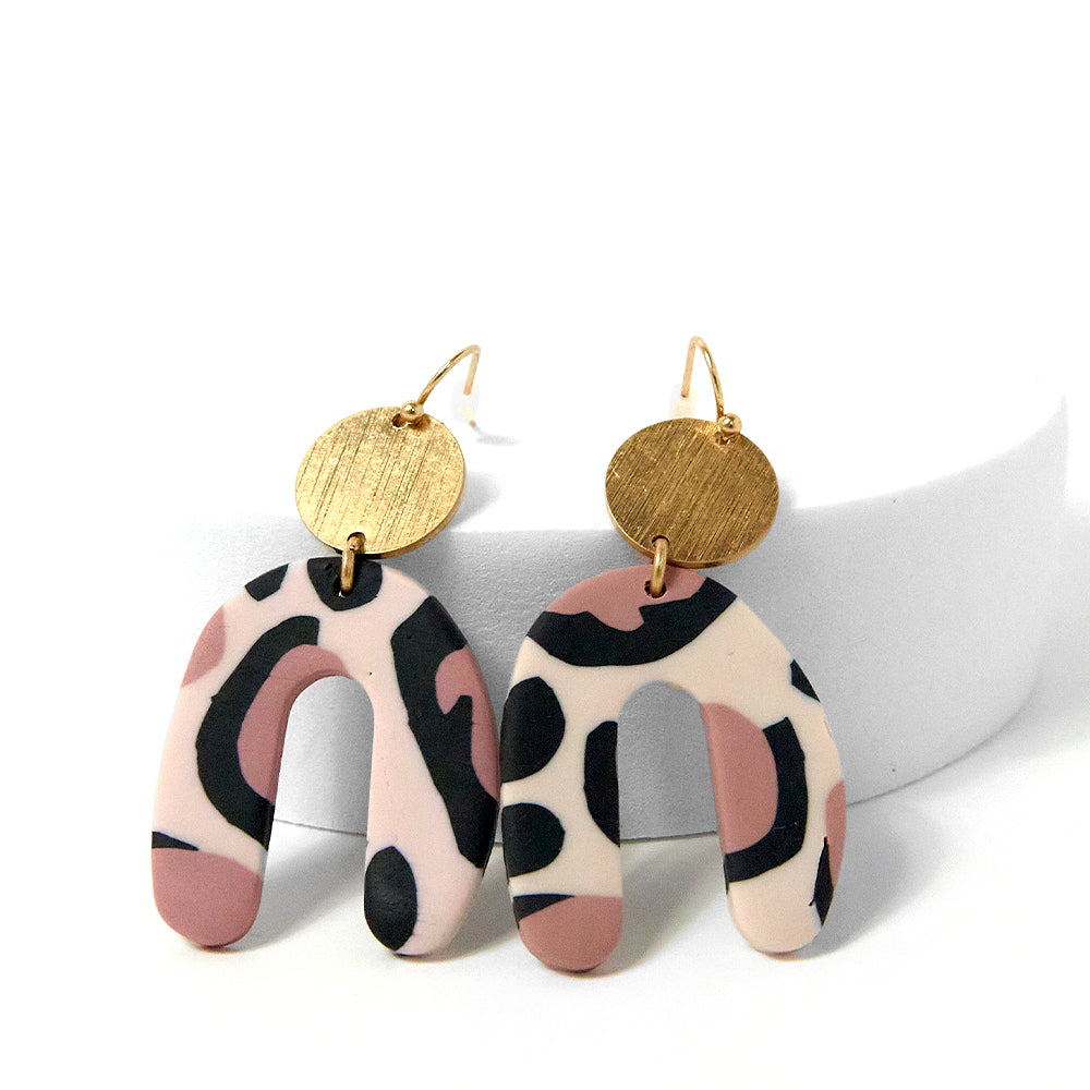 Wild Pink Statement Earrings